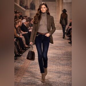 Ralph Lauren Dark Blue Women's Corduroy Pants. Size 2